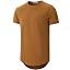 KLIEGOU Men's 100% Cotton Longline T-Shirt, Pre-Shrunk Soft