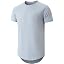 KLIEGOU Men's 100% Cotton Longline T-Shirt, Pre-Shrunk Soft