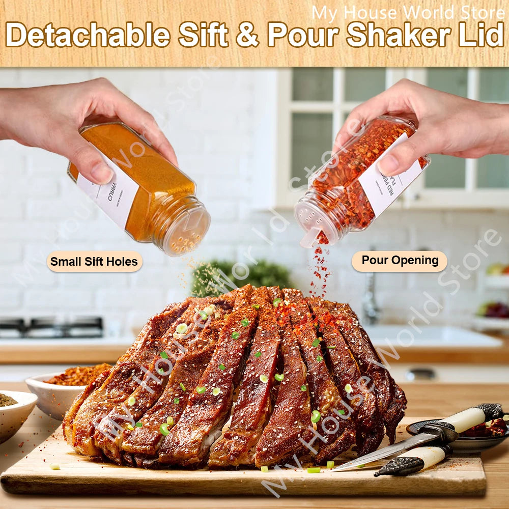 Glass spice containers