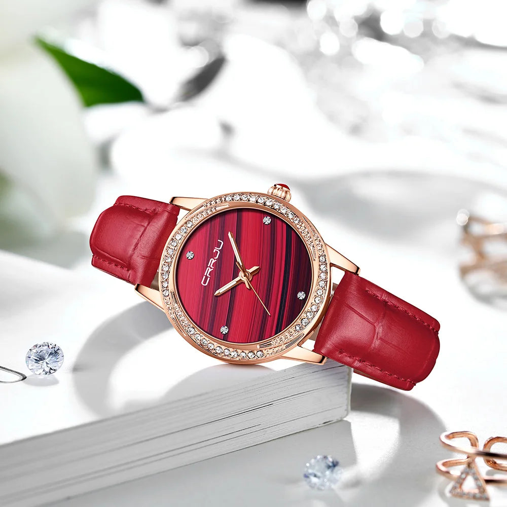 Fashion Watch For Women Leather Belt Watches Ladies Luxury Analog Quartz Luminous Wristwatch Clock Relogio Feminino