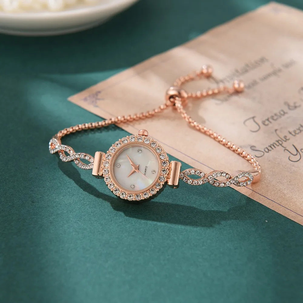 Women's Watch Simple Quartz Watch Small Dial Watch Bracelet Women's Watch Clock
