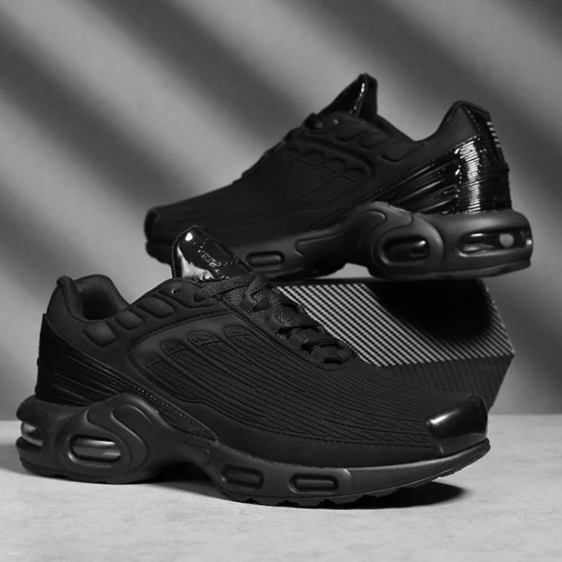 New Mens Running Shoes Breathable Mesh Cushioned Anti-Drop Spring-Back Sports Wear-Resistant Shoes