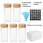 Glass spice containers