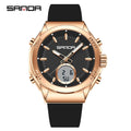 SANDA 9103 Women Watch Silicone Quartz Electronic Wrist Watches for Women Sport Clock Girls Gift Ladies Watches Top Brand