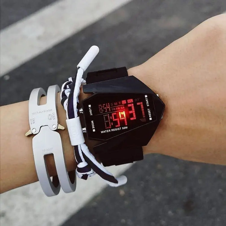 Multi-Function Aircraft Watch for Junior High School Students, Boys and Girls, Sports Electronic Watch