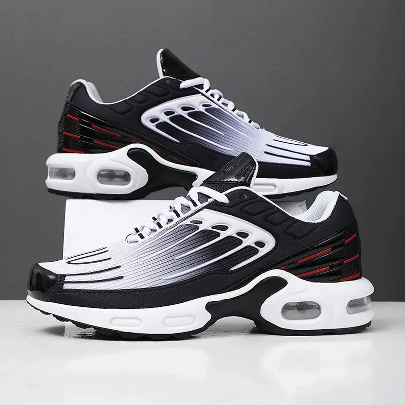 New Mens Running Shoes Breathable Mesh Cushioned Anti-Drop Spring-Back Sports Wear-Resistant Shoes