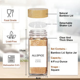 Glass spice containers