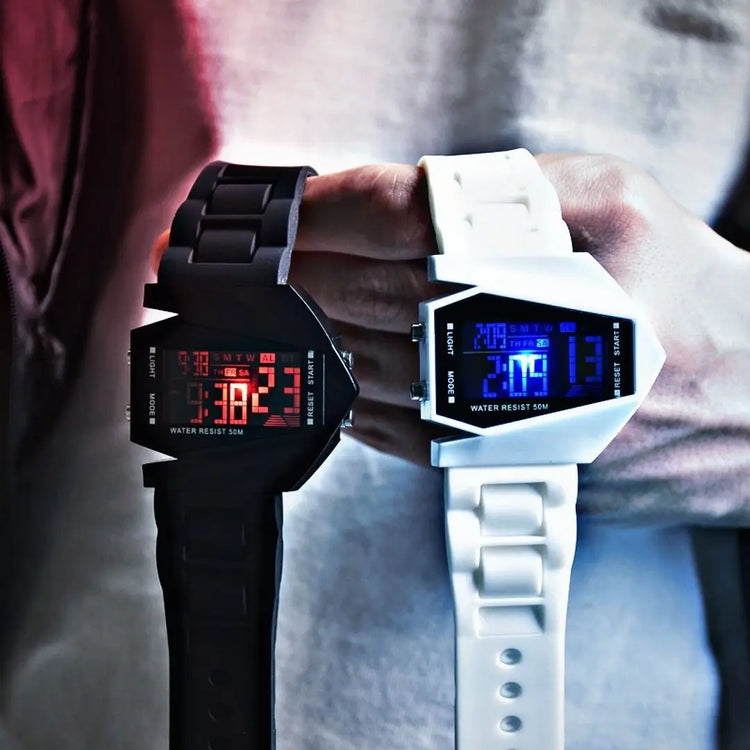 Multi-Function Aircraft Watch for Junior High School Students, Boys and Girls, Sports Electronic Watch