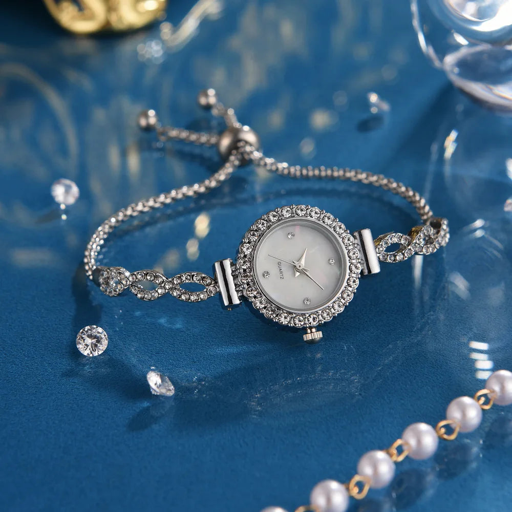 Women's Watch Simple Quartz Watch Small Dial Watch Bracelet Women's Watch Clock