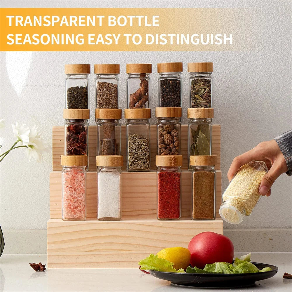 Glass spice containers