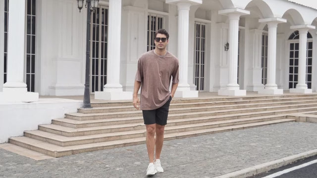 KLIEGOU Men's 100% Cotton Longline T-Shirt, Pre-Shrunk Soft