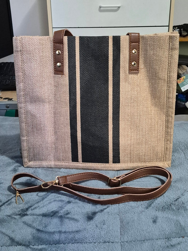 Woven tote bag, real photo